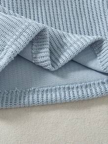 SHEIN Playful Pals 2pcs/Set Baby Girl Autumn&Winter Casual Style Suit,Bowknot Decoration ,Long Sleeves Top&Long Jeans