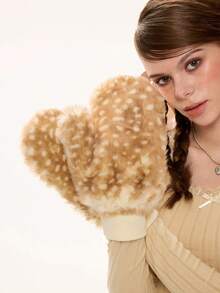 ROMWE Kawaii 女士连指手套