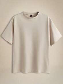 EASEVO 3pcs Pack Plus Size Men's Solid Color Fitted Crew Neck Short Sleeve T-Shirts Tees, Suitable For Summer Daily Wear