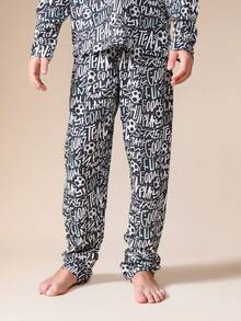 SUMWON Tween Boys Long Sleeve Football Print Pajama Set Soccer Theme Sleep Wear For Casual And Vacation - Multicolor - View 4