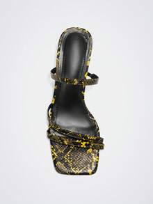 Maija Giày cao gót quai da rắn cho nữ, đa năng khi đi làm - Nhiều màu - Xem 5