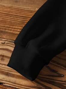 BATMAN X SHEIN Young Boy Casual Bat & Letter Graphic Crew Neck Sweatshirt, Autumn Sweater For Boy Toddler Boy Sweatshirt Sweatshirts For Boys Fall Winter - White - View 2