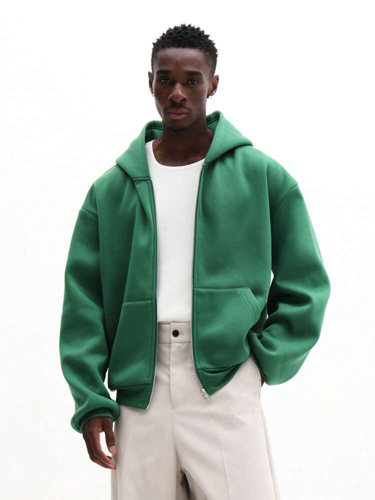 ロゴテキスト入りフルジップパーカー