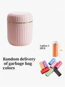 Mini Desktop Trash Can, Pedal Style Waste Bin For Living Room, Bedroom, Car, Dining Room - Multicolor - View 22