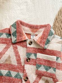 Vintaside Kids 男婴复古时尚百搭长袖外套，适合旅行、度假或日常休闲穿着，秋冬季款 - 彩色 - 查看 7