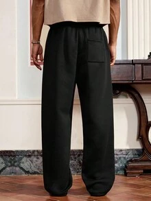 Manfinity VCAY 3 件装男士休闲运动裤，松紧腰带口袋，黑色/白色/灰色 - 彩色 - 查看 4