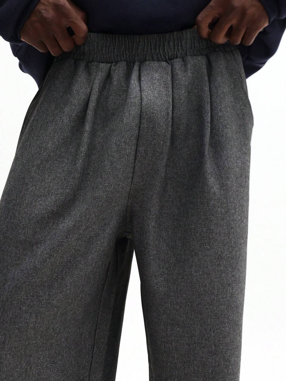 SUMWON Straight Fit Pleated Dress Pants With Classic Tailored Design For Professional Office Wear