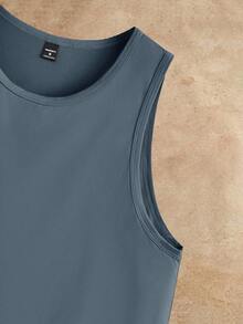 Manfinity VCAY 男士针织休闲上衣3件装，适合日常穿着，男士背心套装，男士无袖上衣，男士基础款背心 - 彩色 - 查看 12