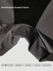 GLOWMODE 1 Pack Tummy Control Core Support Sweat-Wicking Ultra-High Waist Shapewear Shorts Underwear Daily Casual Wear - 深灰色 - 查看 5