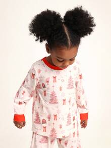 SUMWON Pijamas para niñas jóvenes para uso casual y de vacaciones - Multicolor - Ver 3