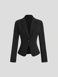 SHEIN Clasi Casual Solid Color Blazer, Autumn Fall Cloth For Women