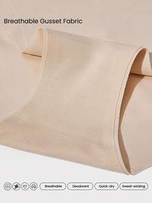 GLOWMODE 1 Pack Sculpt Fit High-Rise Waist Smoothing Effect Coverage Underwear Daily Casual - Beige - View 5