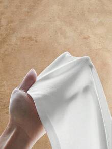 Manfinity BRENVOR 3 chiếc/gói Áo thun nam tay ngắn dệt kim màu trơn thường ngày, thích hợp mặc hàng ngày, mùa hè - trắng - Xem 11