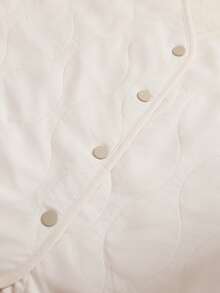 GlowEve 女士V领仿羊羔绒无袖修身开襟上衣，休闲都市风，适合秋冬季节，可作内搭或外穿，适合办公室通勤。 - 杏色 - 查看 4