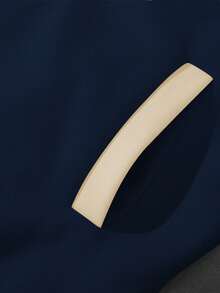 Manfinity Homme 男士休闲标语印花拼色长袖棒球领夹克，适合秋季，男士校队夹克，棒球夹克，纽约夹克 - 彩色 - 查看 4