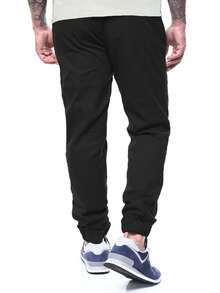 Manfinity Homme Men's Drawstring Pocket Daily Casual Outdoor Jogger Pants, For Fall - Multicolor - View 3