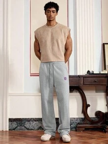 Manfinity VCAY 3 件装男士休闲运动裤，松紧腰带口袋，黑色/白色/灰色 - 彩色 - 查看 3