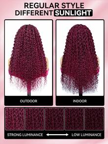 ALL READY WIG TO SPORT 9am Hair Store Wear Go Half Wig 99J Burgundowy kolor Wstępnie stylizowana fala wodna Elastyczne dopasowanie 3 w 1 Pół peruka ze sznurkiem Naturalna linia włosów Bezszwowa przyjazna dla początkujących Wear And Go Peruka bez kleju z ludzkich włosów Wstępnie wyrwana linia włosów 180% gęstości 14-16 cali Bob 18-26 cali Regularny kolor Naturalne nieprzetworzone dziewicze włosy Peruki świąteczne