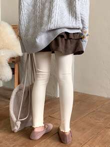 DAZY Tween Girls Thermal Lined Leggings Tights - Multicolor - View 4