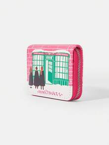 HARRY POTTER X SHEIN Ví đựng tiền xu có khóa kéo, thiết kế tối giản, kiểu dáng ba mảnh, thích hợp cho nữ. - Nhiều màu - Xem 3