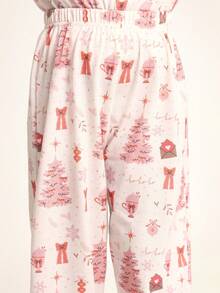SUMWON Pijamas para niñas jóvenes para uso casual y de vacaciones - Multicolor - Ver 6