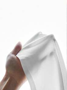 Manfinity BRENVOR 3pcs Pack Men's Solid Color Casual V-Neck T-Shirt For Summer - White - View 11