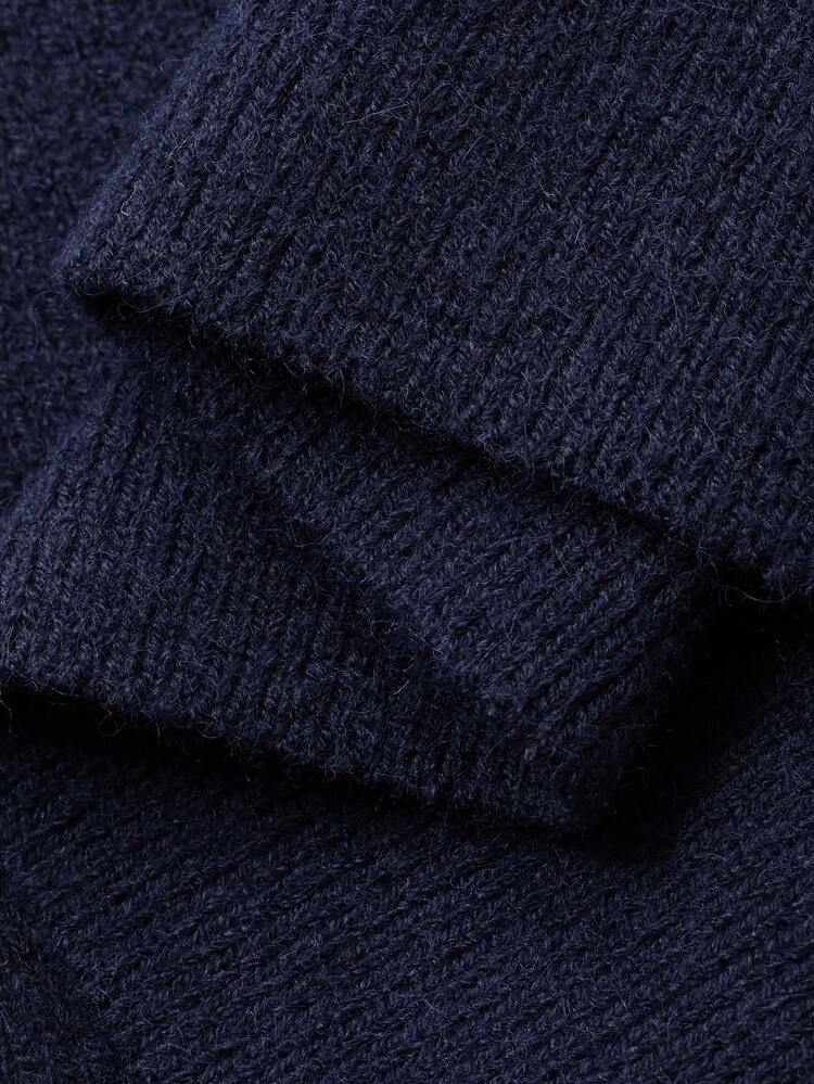 Tween Girls Round Neck Bow Decor Sweater, Fall