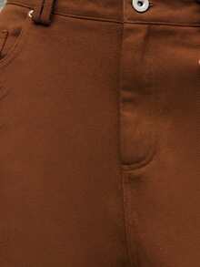 Nöista Cozy Brown Pants, Ideal For Women's Spring Break And Relaxed Summer/Spring Break With A Warm Seasonal Feel. - Rust Brown - View 6