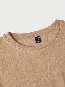 Manfinity VCAY 男士纯色简约休闲圆领长袖针织T恤，多件装 - 彩色 - 查看 3