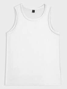 SWAVVY 3pcs Pack Men's Knitted Casual Round Neck Tank Top - Khaki - View 11