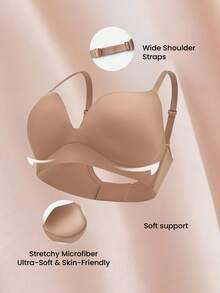 LUVLETTE Dream Curve Support+ 黑色无钢圈聚拢T恤 基本尺码 Freedom文胸 无痕内衣 舒适必备