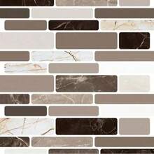 5/10 Pcs 12X12 Inches Peel-And-Stick Splash Guard, Easy To Clean Walls And Shower Tiles - 3D Soft Gel Self-Adhesive Flexible Durable Waterproof Tiles For Kitchen, Bathroom, Home Decoration, Holiday Decoration