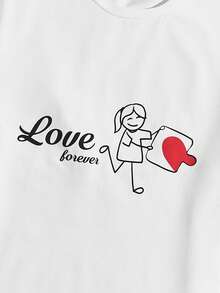 Manfinity VCAY 2pcs Men's Knitted Casual Printed T-Shirt Multi-Pack - White - View 4