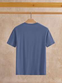 HIMLAND 3 件装男士休闲纯色短袖针织 T 恤，适合日常穿着 - 彩色 - 查看 5