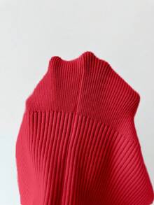 Chiquease Y2K Elegant Outdoor Knit Pullover Sweater, Suitable For Commuting, Holiday, And Daily Wear - Red - View 8