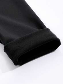 DAZY 女士纯色高腰保暖休闲打底裤，秋冬女士羊毛紧身裤