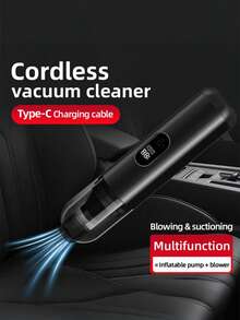 Teckwe Car Vacuum Cleaner: Car-Specific, High Suction, Wireless Handheld, Home-Usable, Compact & Mini, Blowing & Suction 2-In-1 Vacuum Cleaner,Two Batteries, Each With A Capacity Of 1500 MAh - Multicolor - View 3