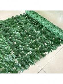 1 件可扩展人造常春藤隐私栅栏屏风 - 塑料藤叶板，适用于人造绿墙、户外花园、露台、阳台装饰、多用途绿化树篱覆盖物，适用于母亲节毕业典礼栅栏装饰、夏季翻新装饰 - 彩色 - 查看 6