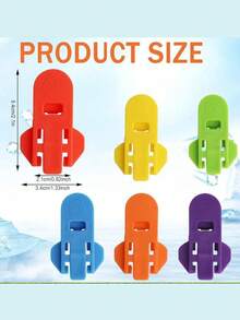1/6/12Pcs Beverage Can Opener, Colorful Beverage Can Protector Sleeves Suitable For Soda, Beer, Cola, Prevent Insects, Bees, Dust At Parties, Barbecues, Beaches - Multicolor - View 8