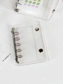 Juego de carpeta de anillas transparente Joivida M5, 10 fundas de doble cara, hojas de recambio, juego de cuaderno de anillas DIY, sello, pegatinas lindas, evento otaku, cuaderno de pegatinas, libro de pegatinas, estantería de pegatinas, recambio de libro de pegatinas, carpeta de pegatinas transparente - Multicolor - Ver 6