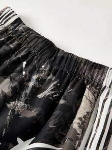 SHEIN Teen Boy Maple Leaf Webbing Digital Print Pattern Cargo Pants, Suitable For Spring, Summer, Autumn And Winter - Multicolor - View 4