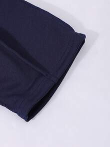 SHEIN 女童字母印花连帽棒球夹克和休闲运动裤套装 - 彩色 - 查看 4