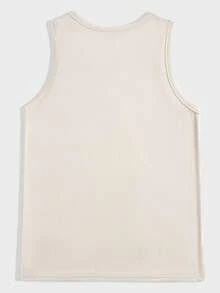 SWAVVY 3pcs Pack Men's Knitted Casual Round Neck Tank Top - Khaki - View 6