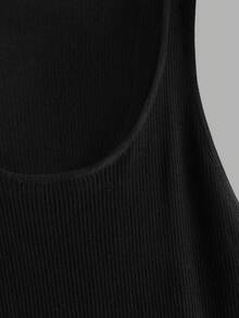 EASEVO 2 Pack große Größen Herren Lässig Schwarz & Weiß Strick Rundhals Pullunder, geeignet für Sommer, Schule