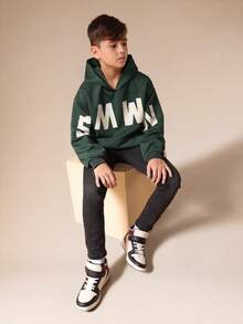 SUMWON Boys Skinny Fit Charcoal Wash Denim Jeans For School Casual Everyday Wear - Black - View 1