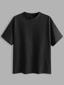 EASEVO 3 件装男士加大码纯色修身圆领短袖 T 恤，休闲针织，适合夏季日常穿着