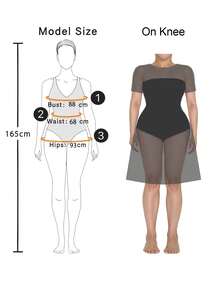 Elegantrix Plus Size Black Long Sleeve Short Dress With Metal Waist Chain, Waist Cinching Design, Suitable For Christmas, Halloween, Autumn/Winter Women Shirt Dress - Black - View 7