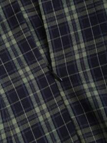 Sweetra 优雅格纹印花修身无袖迷你连衣裙 - 墨綠色 - 查看 4