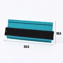 1件装 5英寸/10英寸轮廓规复制器,可调节精密复制非对称形状测量工具,角部轮廓测量尺,木材模板,地毯,瓷砖和复合地板 - 彩色 - 查看 16