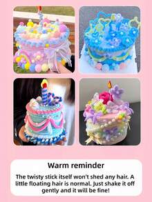 100/200/300/500根装 柔软粉色毛根清洁条 工艺用品，多色雪尼尔绒条，加密雪尼尔绒条，柔软扭扭棒，毛根清洁条，适用于艺术和手工项目创意DIY装饰 - 淺粉色 - 查看 5